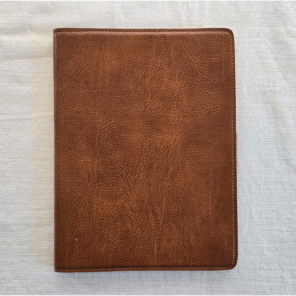 Vintage Portfolio Organizer Brown Leatherette Executive Brief Program AT&T 1983 - Picture 7 of 14